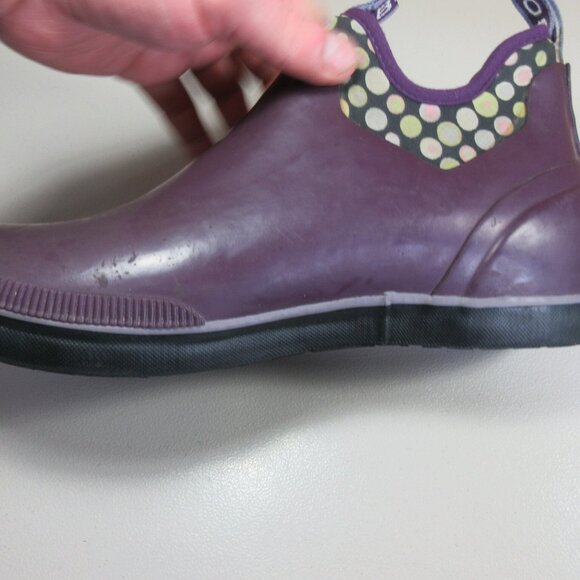 BOGS womens purple Mattie Dots insulated Waterproof WP snow rain boots 11 M - Picture 7 of 12